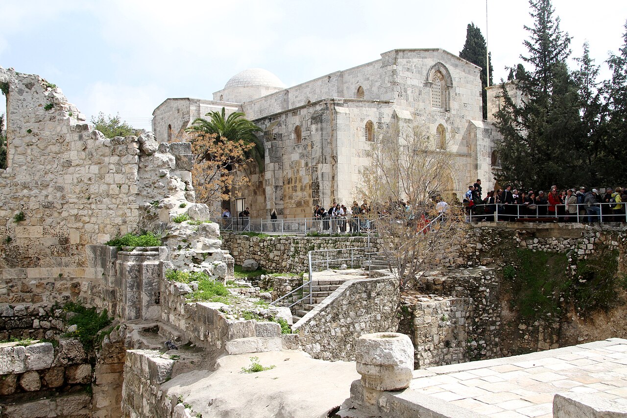 The Pool of Bethesda — John's 'five porticoes' (John 5:2), long doubted, then excavated.