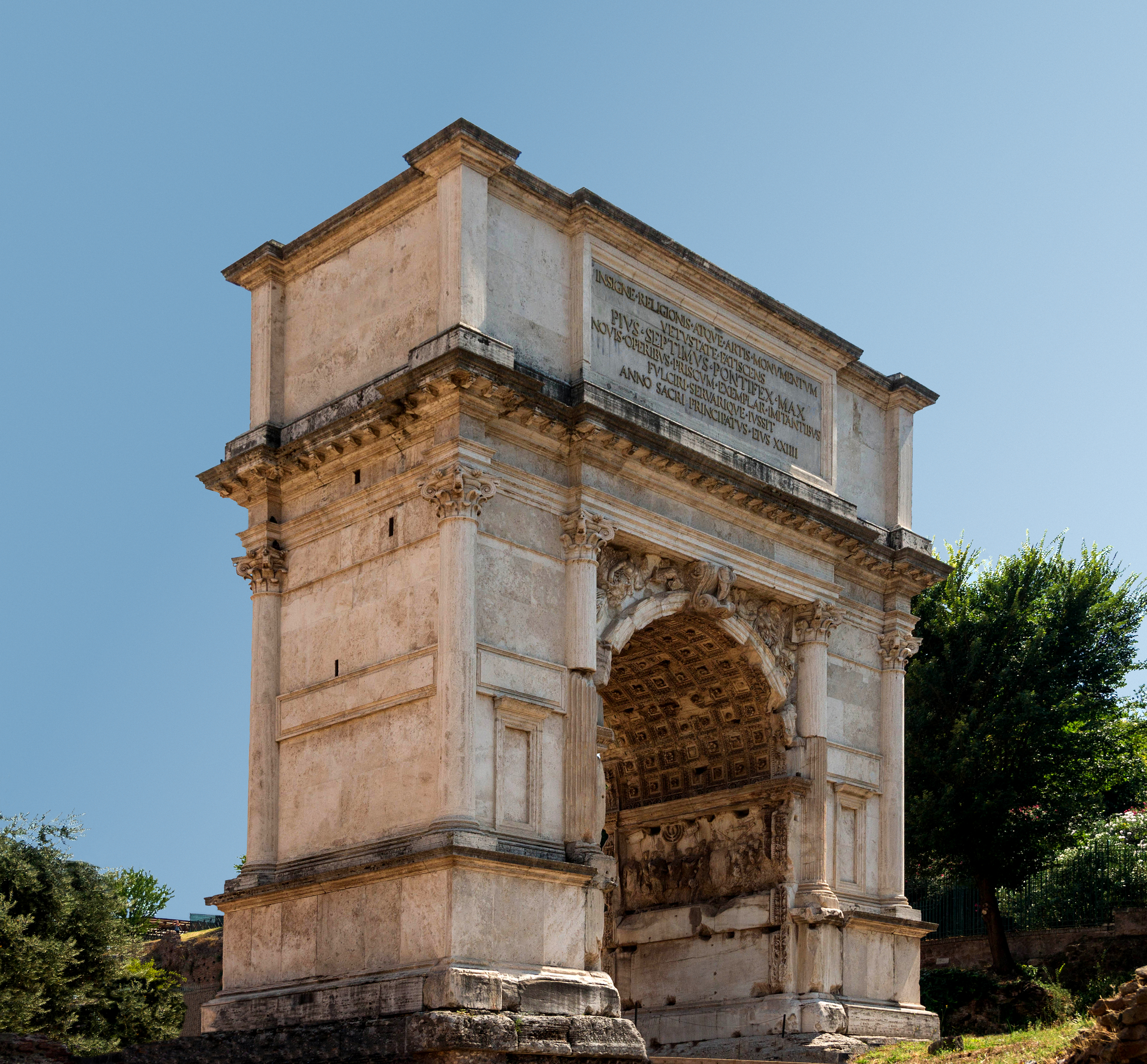 The Arch of Titus, Rome (AD 81) — the triumph over Jerusalem.
